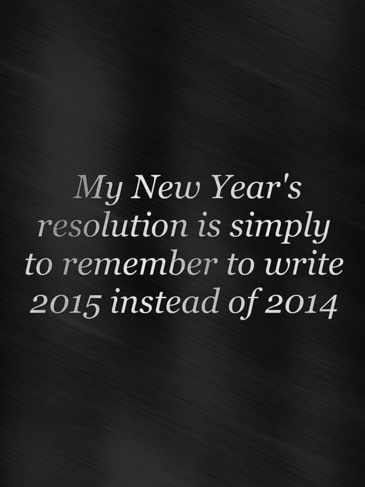 New Year's Resolution